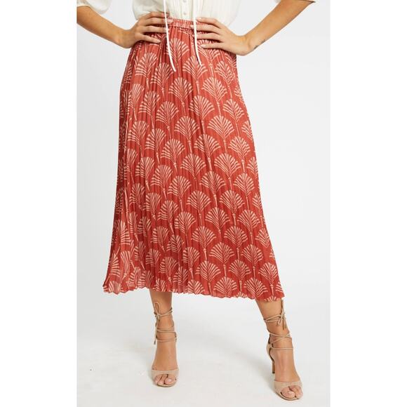 Caballero Rust Ginko Lucille Breeze Skirt size M medium - Picture 7 of 7